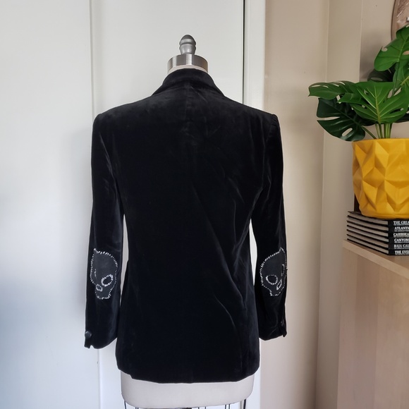 VINTAGE Giraffe Skulls Blazer Size 12! - Picture 1 of 13